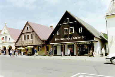Die Laubenh�user in der Innenstadt